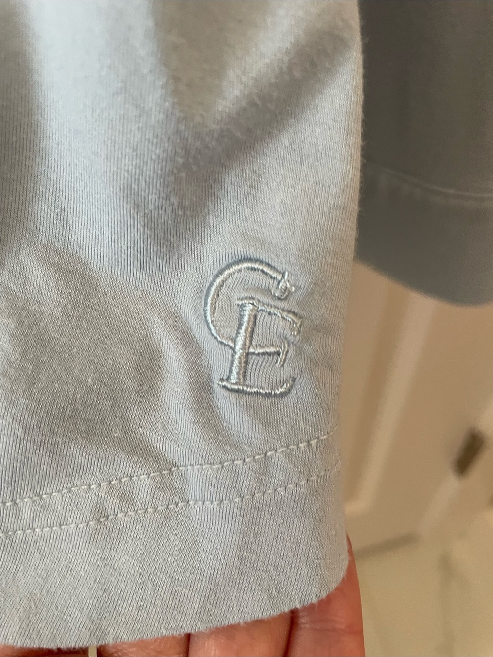 Cozy Earth Women's Light Blue Long Sleeve Button-Front Tee - Picture 7 of 7